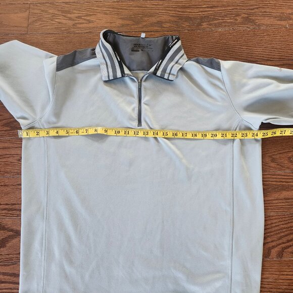 Nike Golf Pullover Tour Performance Mens XL Gray Color block Quarter Zip Sweater - Picture 3 of 9